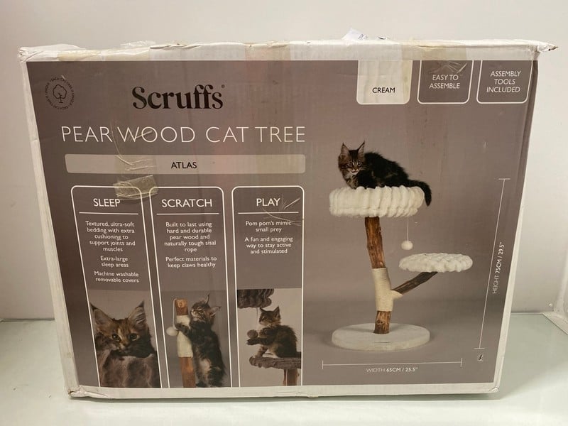 SCRUFFS PEAR WOOD CAT TREE