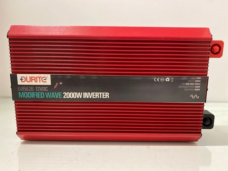 DURITE MODIFIED WAVE 2000W INVERTER 0-856-26 12VDC