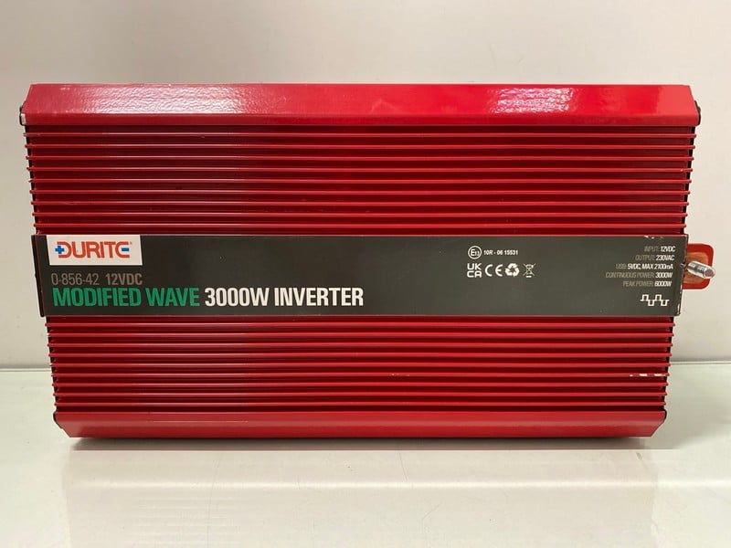 DURITE MODIFIED WAVE 3000W INVERTER 0-856-42 12VDC