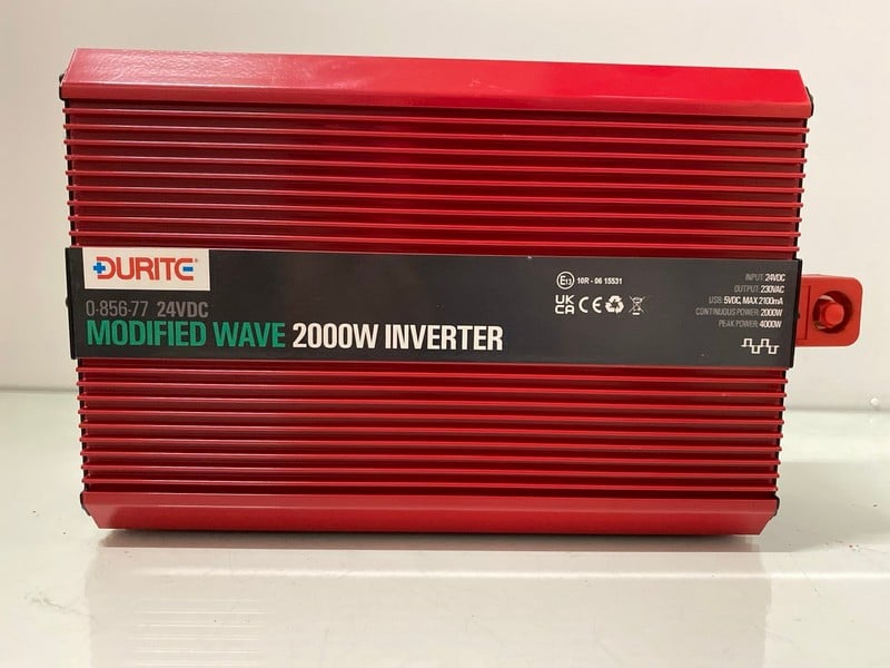 DURITE MODIFIED WAVE 2000W INVERTER 0-856-77 24VDC