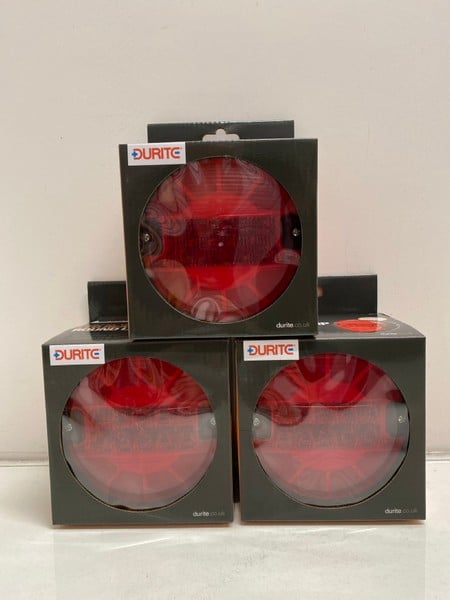 3 X DURITE 0-097-54 12/24V LED REAR ROUND LAMP