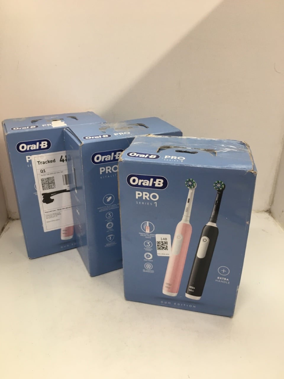 3 X ORAL-B PRO 1 ELECTRIC TOOTHBRUSH FOR ADULTS,  