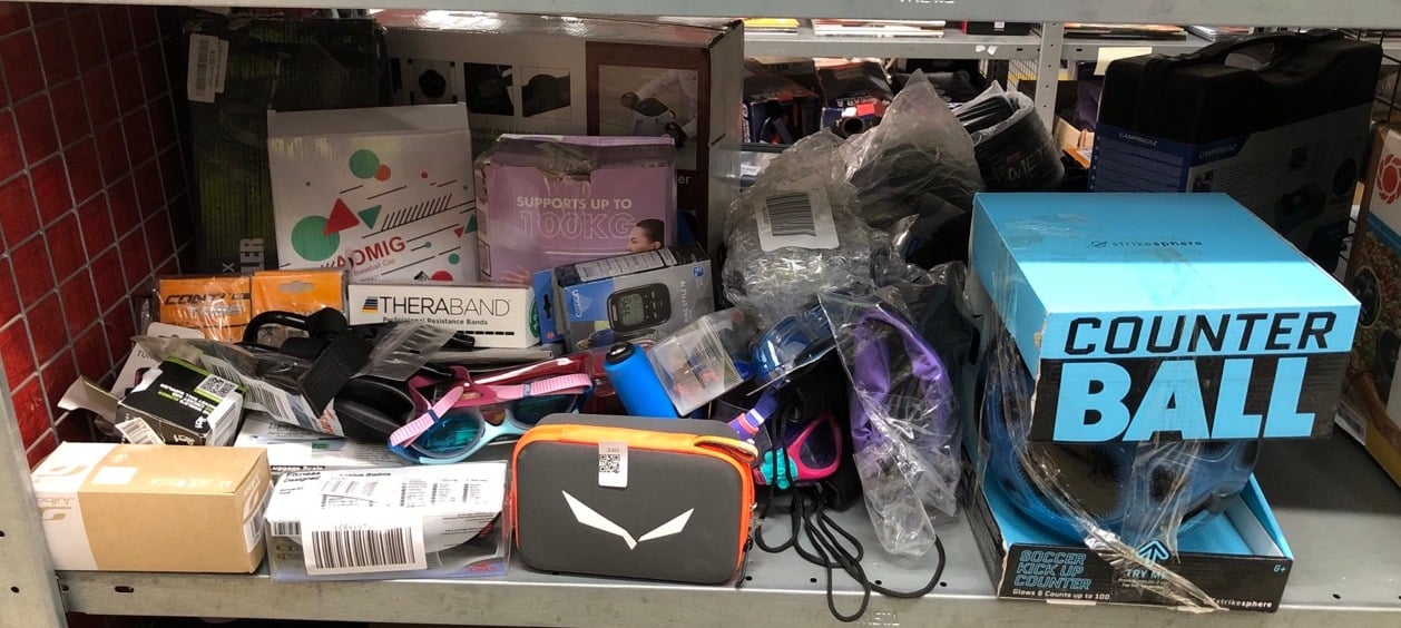 QUANTITY OF SPORTS & EXERCISE ITEMS TO INCLUDE OMR