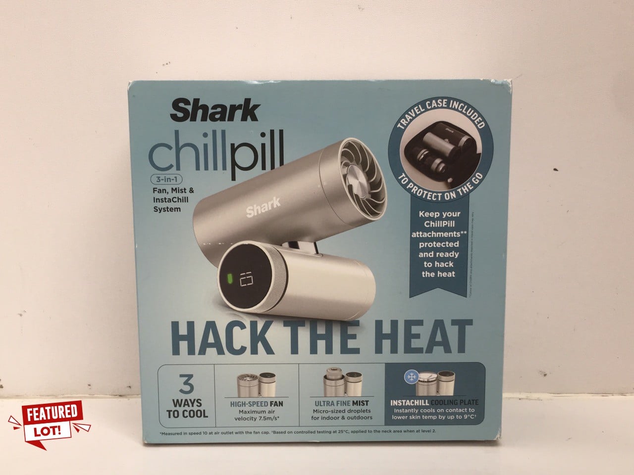 SHARK CHILLPILL 3-IN-1 PERSONAL HIGH-SPEED FAN, UL