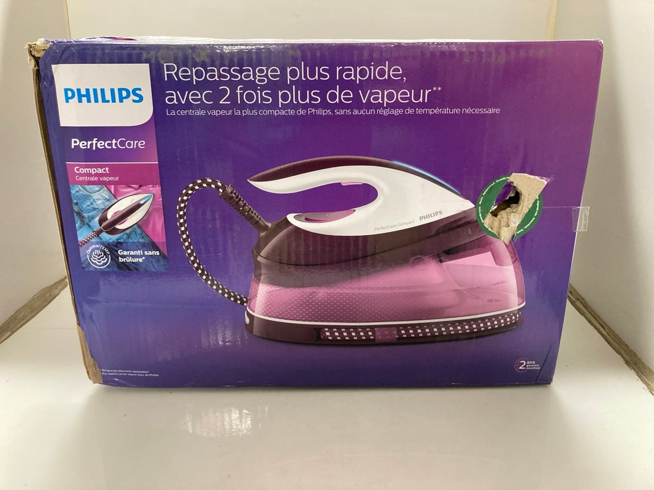 PHILIPS PERFECTCARE COMPACT STEAM  – 2400W, NO BUR