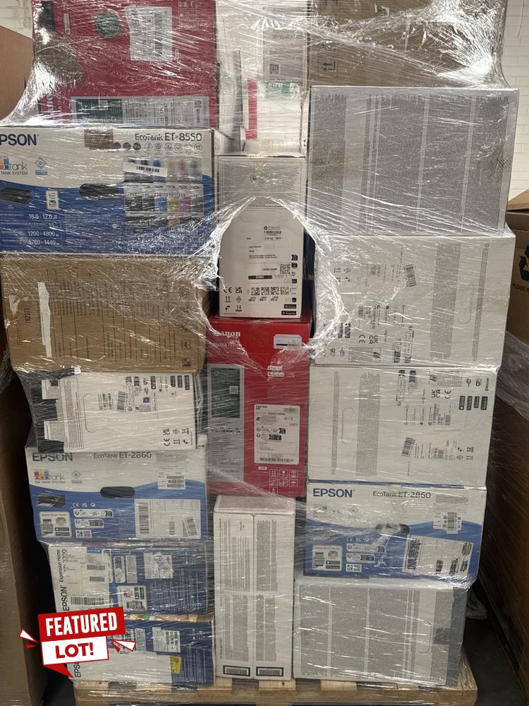 PALLET OF ASSORTED PRINTERS PRINTERS. [JPTC97463] 