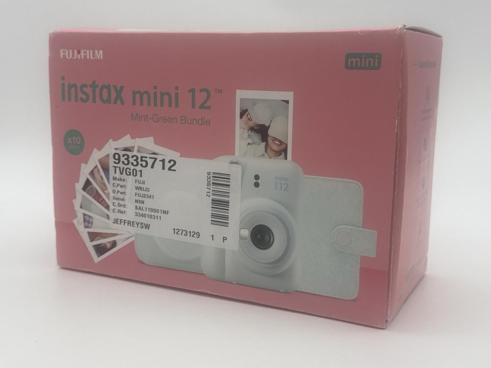 FUJIFILM MINI 12 MINT GREEN BUNDLE CAMERA (ORIGINA