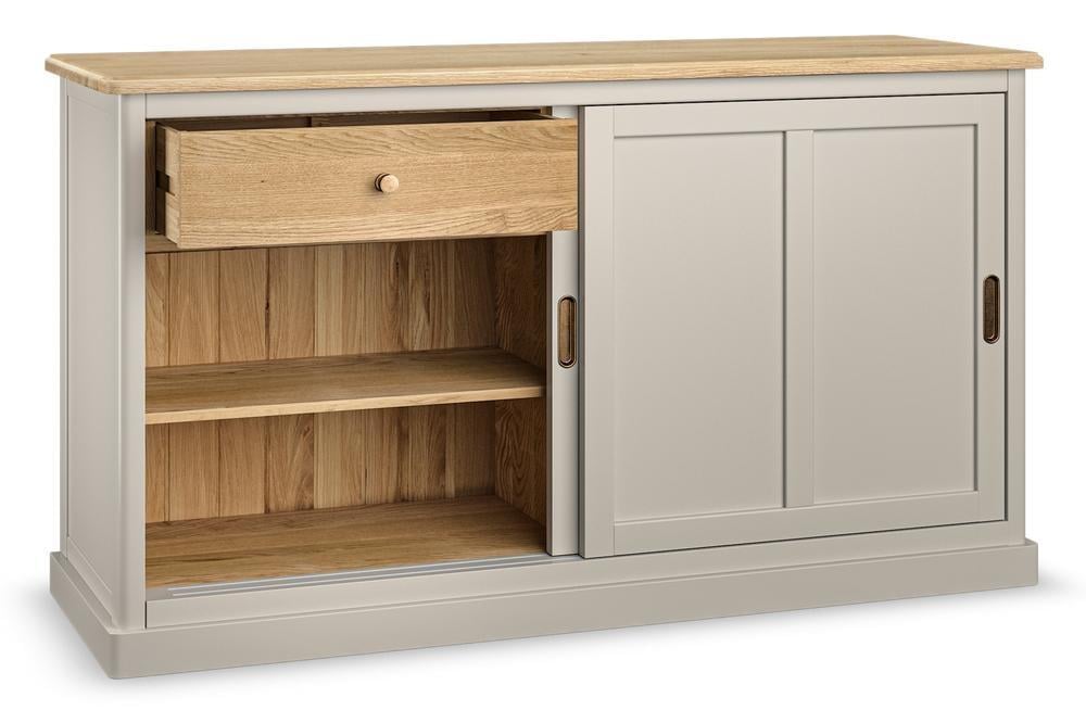 OAK FURNITURELAND HENLEY NATURAL OAK AND STONE PAI
