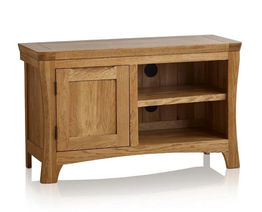 OAK FURNITURELAND ORRICK RUSTIC SOLID OAK SMALL CA