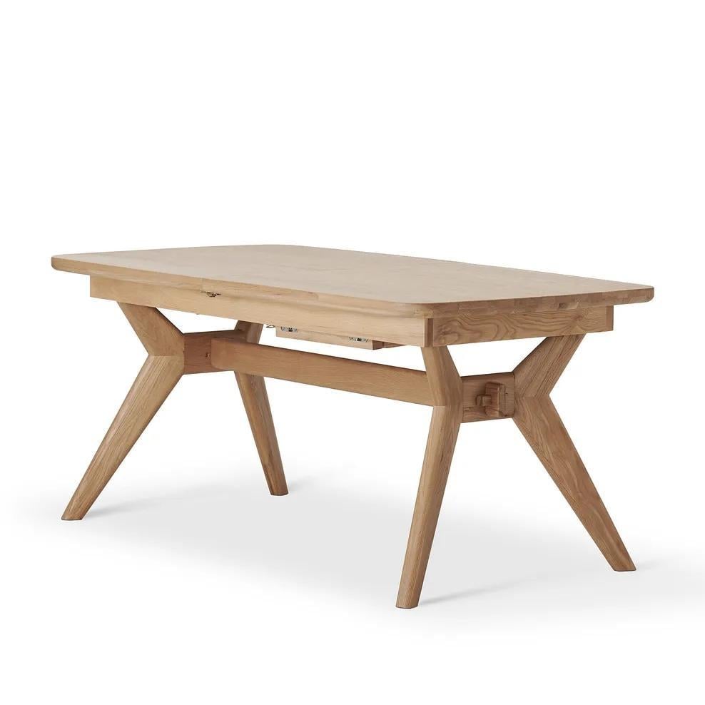 OAK FURNITURELAND BENTLEY NATURAL SOLID OAK EXTEND