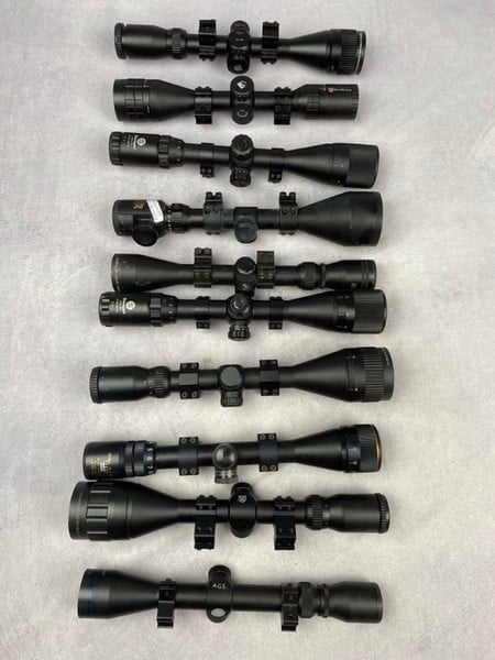 10 x Assorted Rifle Scopes (VAT Only Payable On Bu