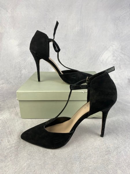 Carvela Kurt Geiger Black Suedette Heels, Box - Si