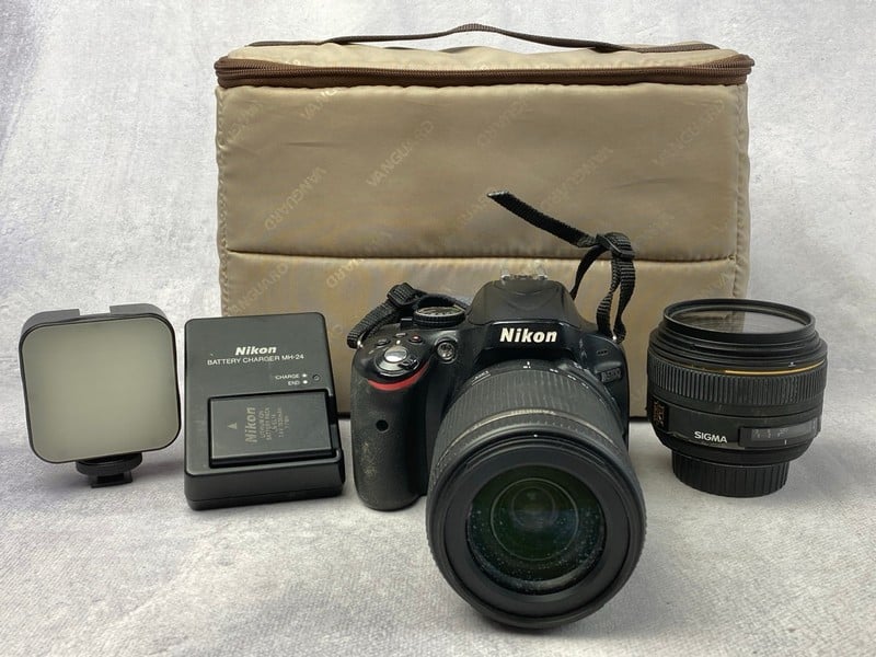 Nikon D5100 Camera, Bag, Accessories To Include Ta