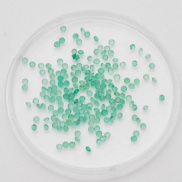 2.90ct Green Agate Faceted Round-cut Parcel of Gem
