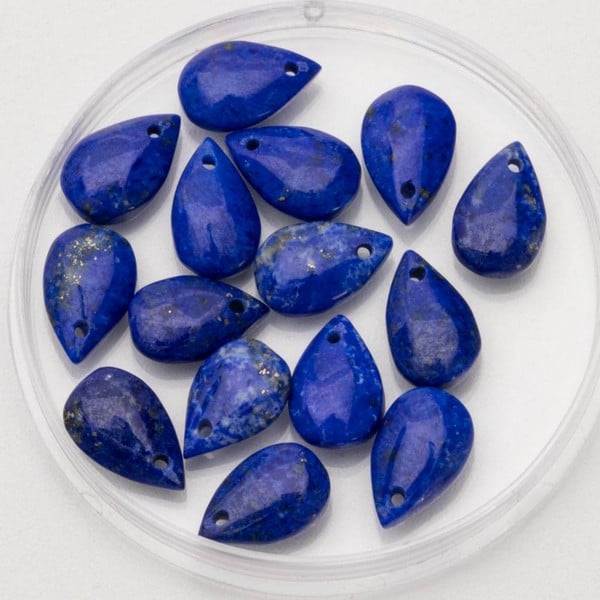 30.73ct Lapis Lazuli Cabochon Pear-cut Double Side