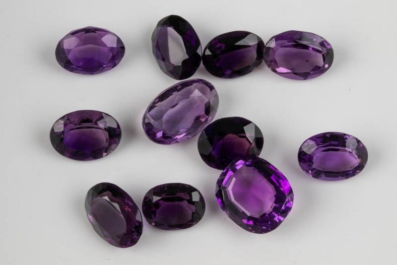 56.06ct Amethyst-African Faceted Oval-cut Parcel o