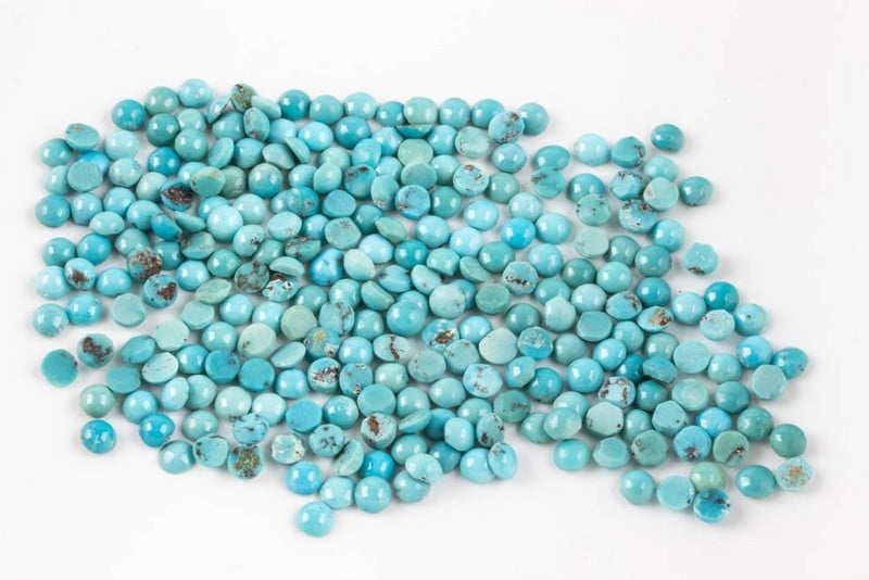 65.19ct Turquoise Cabochon Round-cut Parcel of Gem