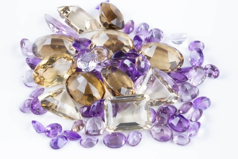 300.35ct Citrine and Amethyst Faceted Mixed-cut Pa