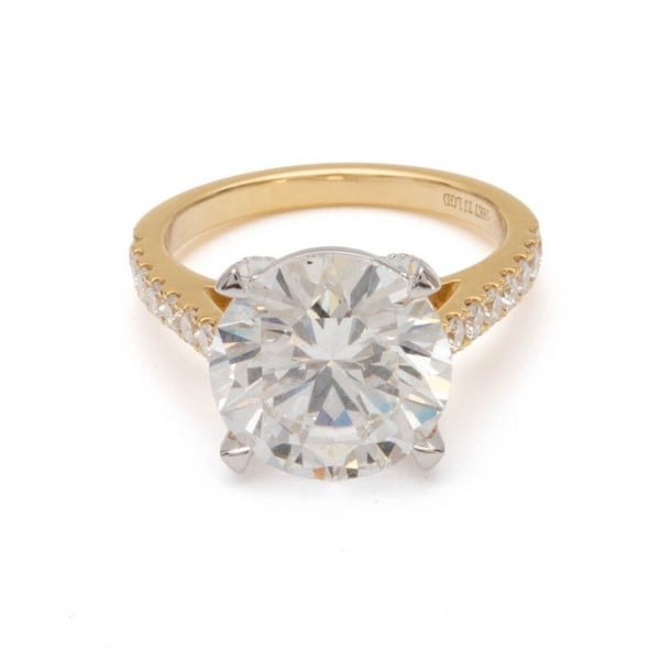 18ct Yellow and White Gold 5.02ct Laboratory Grown