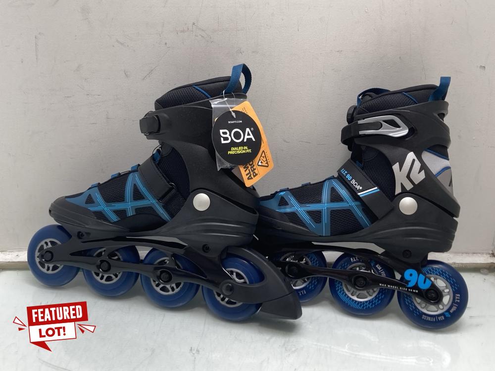 K2 F.I.T 90 BOA SKATES: SIZE UK 9 - ORIGINAL RRP £