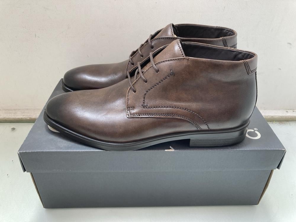 ECCO MELBOURNE MENS SHOES IN COCOA BROWN: SIZE UK 
