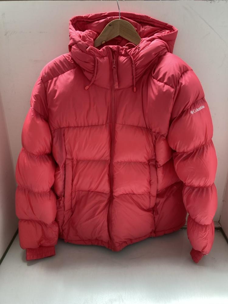 COLUMBIA CHILDRENS HOODED JACKET IN PINK: SIZE XL: