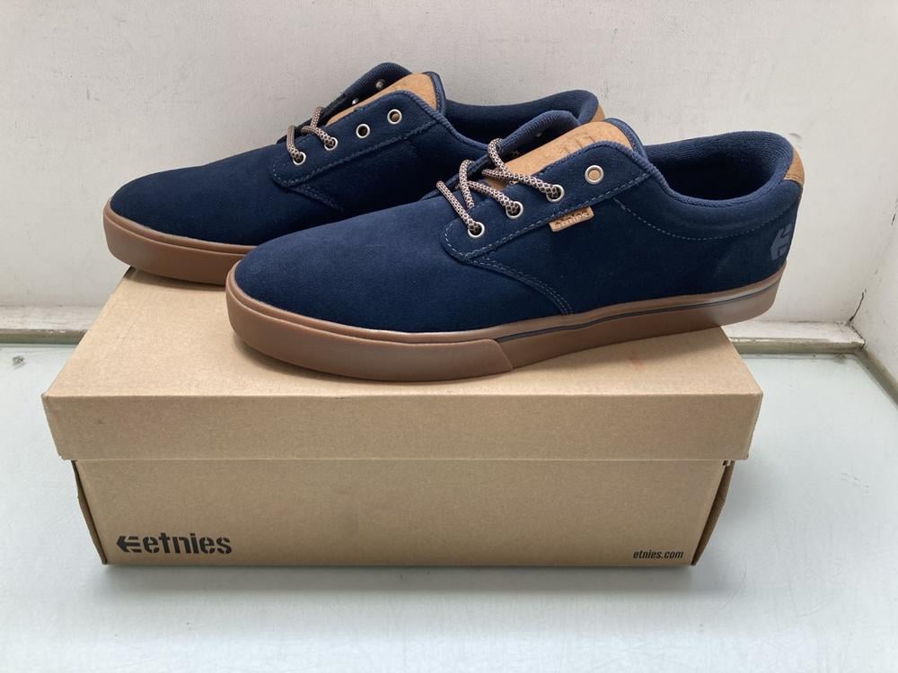 ETNIES JAMESON 2 ECO SHOES IN NAVY/GUM/YELLOW: SIZ