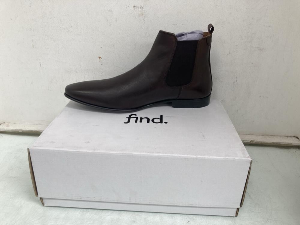 FIND ALBANY LEATHER MENS CHELSEA BOOTS IN CHOCOLAT