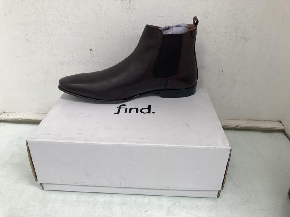 FIND ALBANY LEATHER MENS CHELSEA BOOTS IN CHOCOLAT