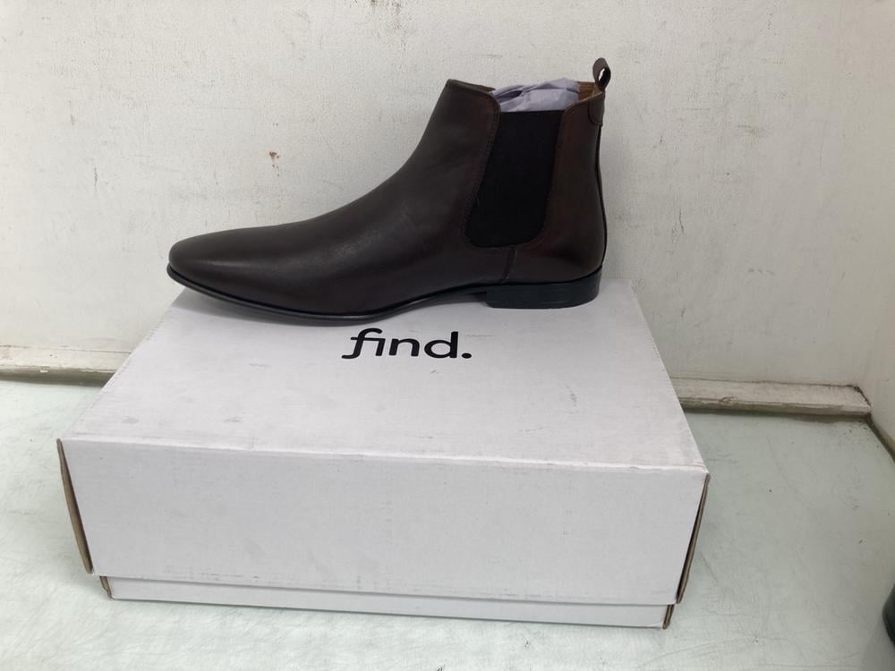 FIND ALBANY LEATHER MENS CHELSEA BOOTS IN CHOCOLAT
