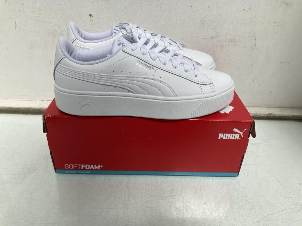 PUMA VIKKY STACKED TRAINERS IN WHITE - UK 6.5: LOC