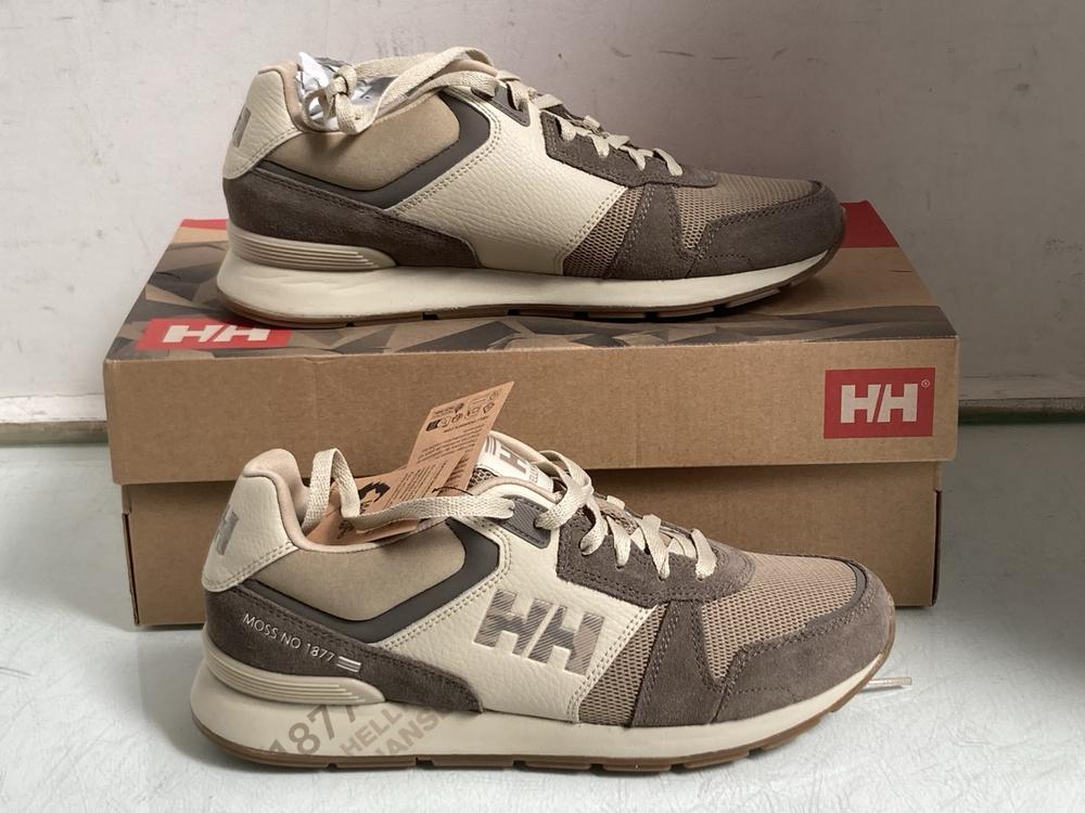 HELLY HANSEN ANAKIN LEATHER 2 TRAINERS IN PEBBLE -