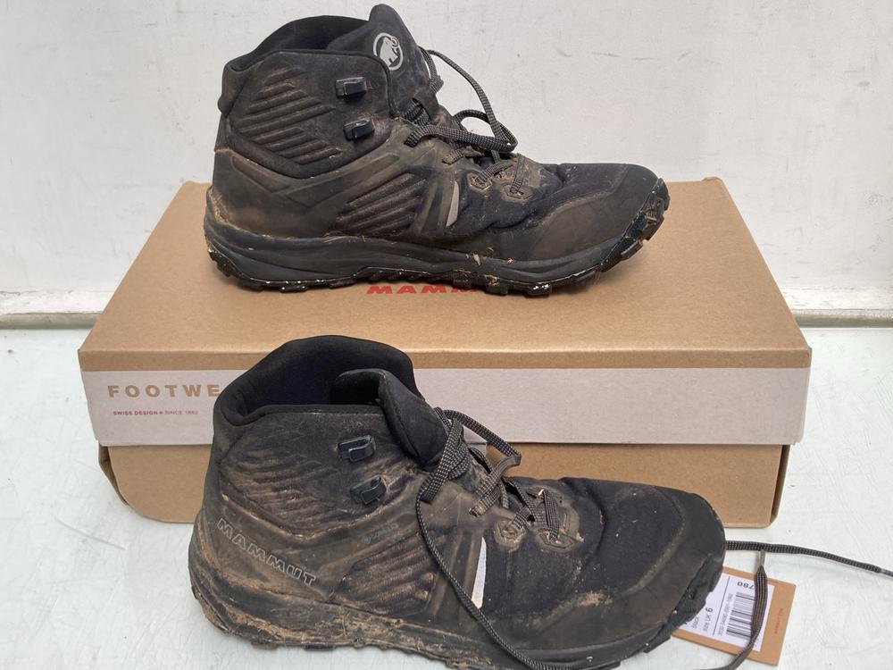 MAMMUT ULTIMATE III MID GTX HIKING BOOTS IN BLACK 