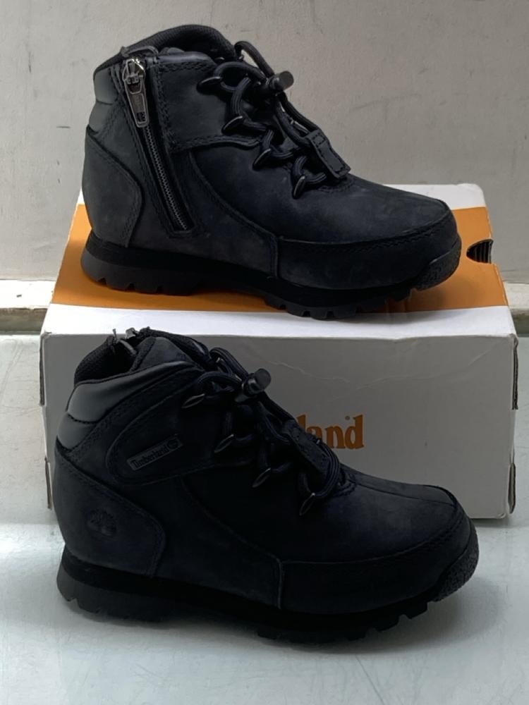 TIMBERLAND EURO ROCK HIKING BOOTS IN BLACK - UK 8.