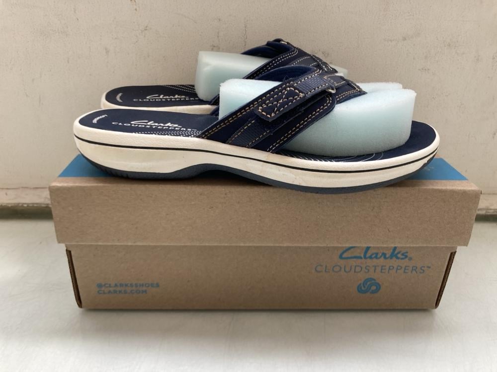 CLARKS COLLECTION FLIP FLOPS IN BREEZE SEA - UK 5: