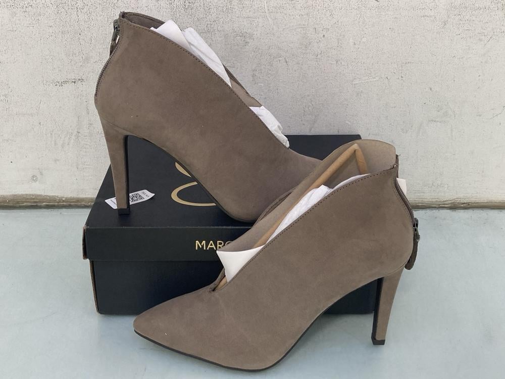 MARCO TOZZI GREY SUEDE HEELS SIZE 40: LOCATION - A