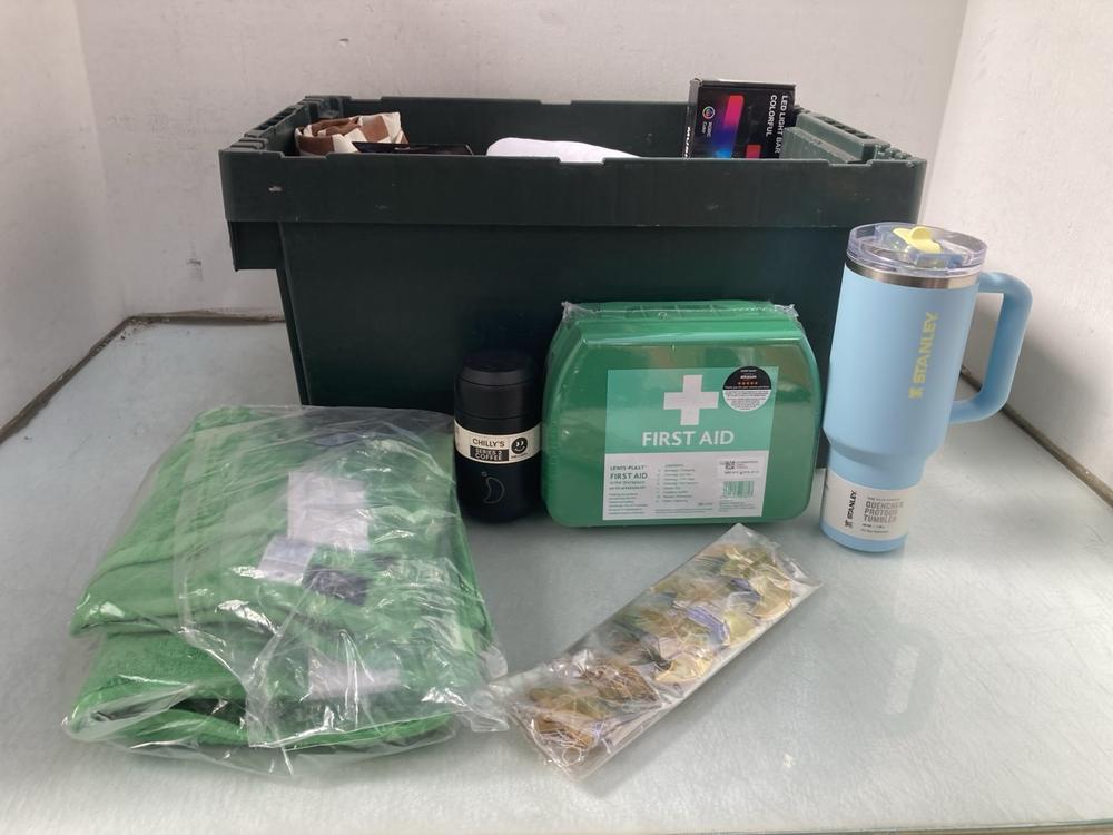 QTY OF ASSORTED ITEMS TO INCLUDE STANLEY 1.18L FLI