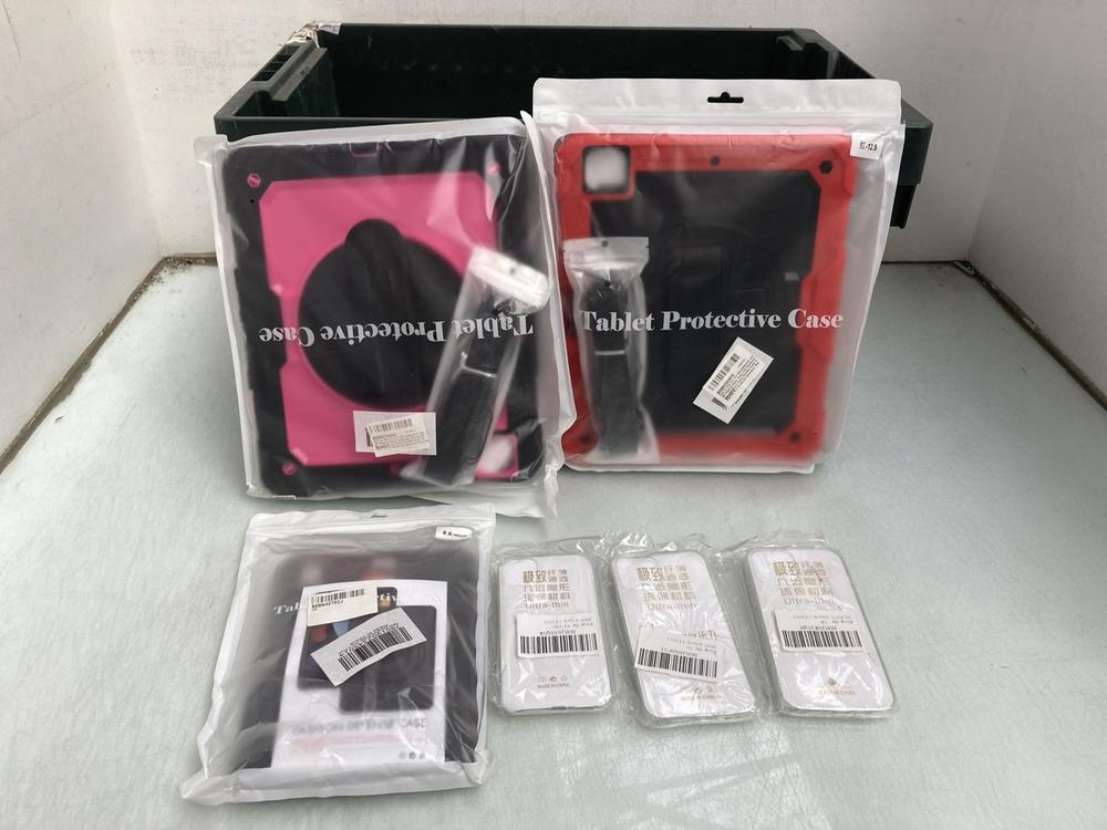 QTY OF ASSORTED IPAD CASES TO INCLUDE IPAD PRO 12.