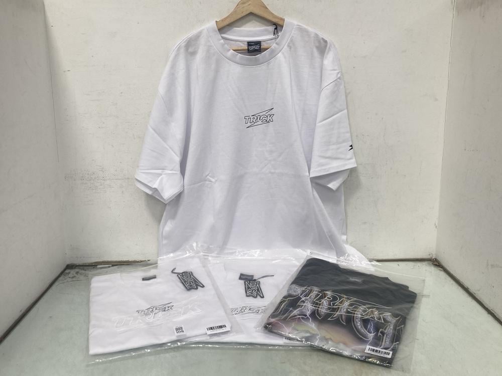 4 X ASSORTED TRICK T SHIRTS IN VARIOUS SIZES TO IN