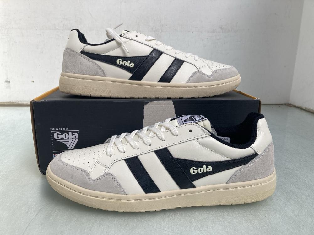 GOLA BAGLE OFF WHITE AND BEIGE TRAINERS UK SIZE 10