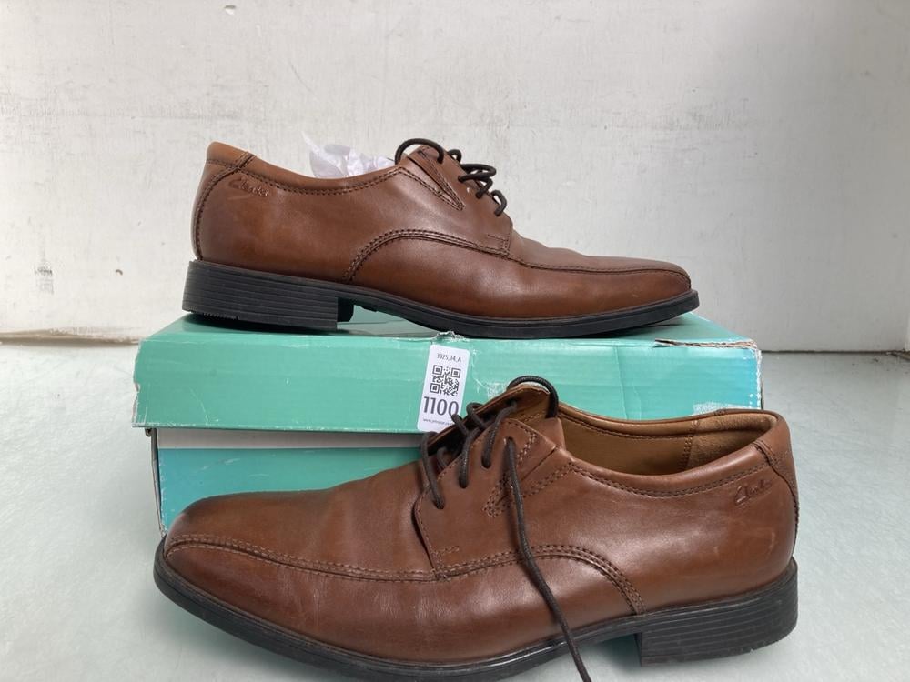 MENS CLARKS TILDEN BROWN SHOES UK SIZE 8: LOCATION