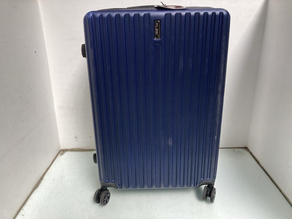 FLIEE LARGE 4 WHEELED NAVY SUITCASE: LOCATION - A4