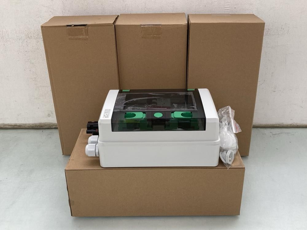 4 X PV COMBINER BOXES IN WHITE: LOCATION - A49