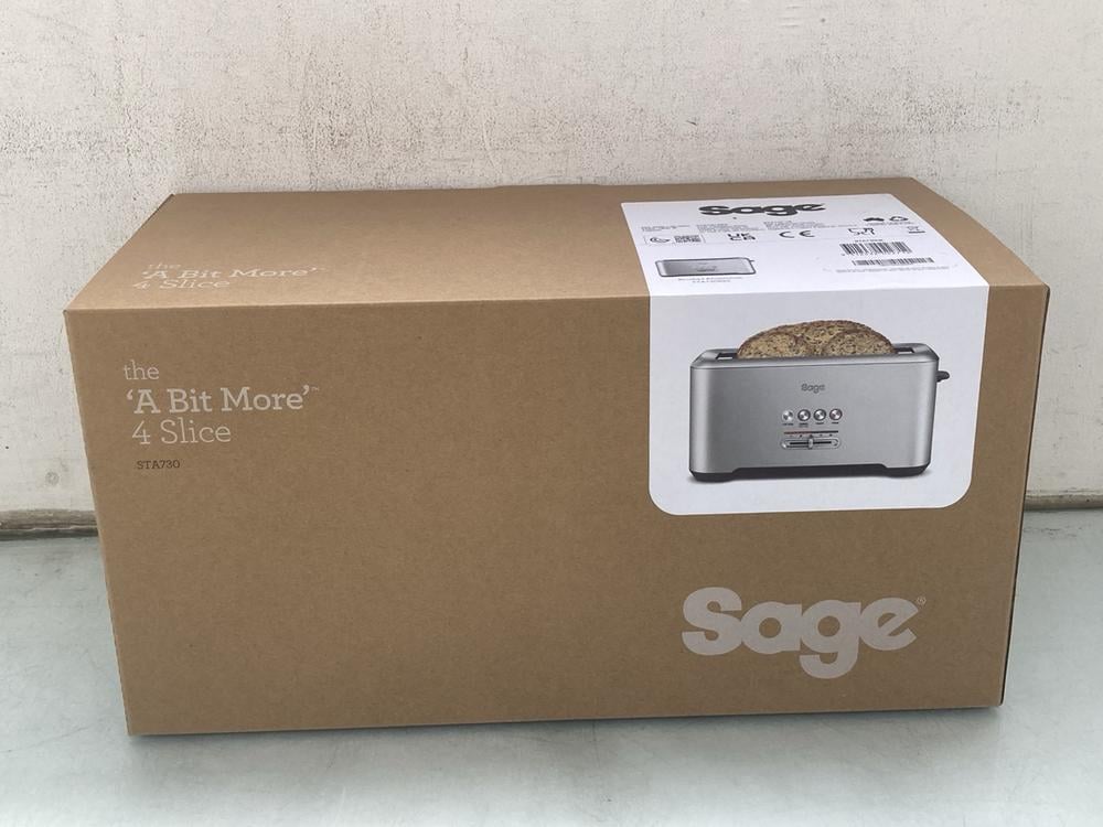 SAGE A BIT MORE 4 SLICE TOASTER IN STAINLESS STEEL