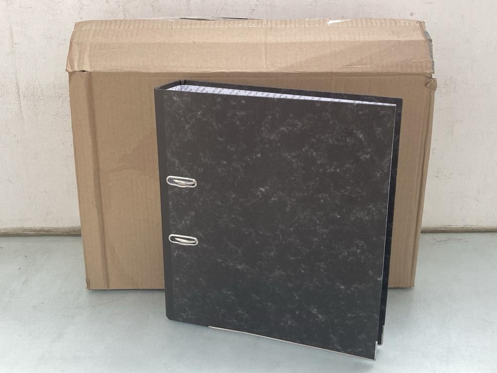 QTY OF Q-CONNECT LEVER ARCH A4 FILES IN BLACK: LOC