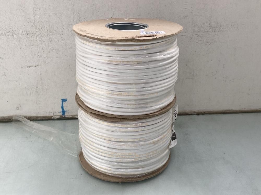 2 X 0.75MM 2 CORE WHITE CABLES: LOCATION - A50