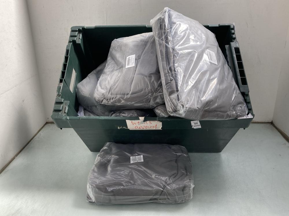 QTY OF 6 PIECE MICROFIBER SPA BED COVERS IN GREY: 