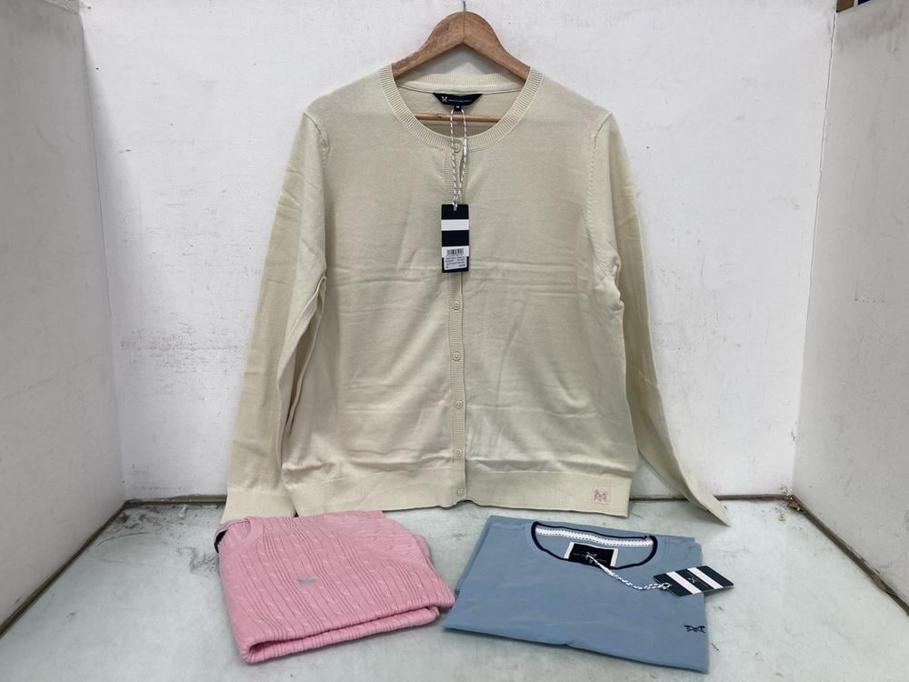 3 X ASSORTED CREW CLOTHING COMPANY CLOTHING IN VAR