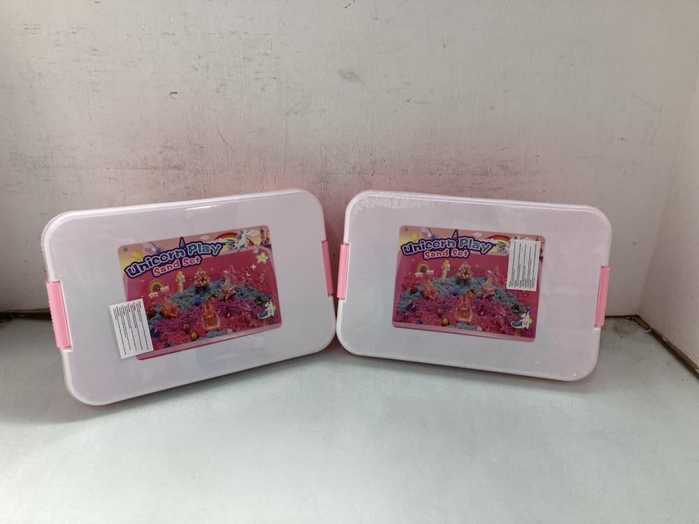 2 X UNICORN PLAY SAND SETS: LOCATION - A54