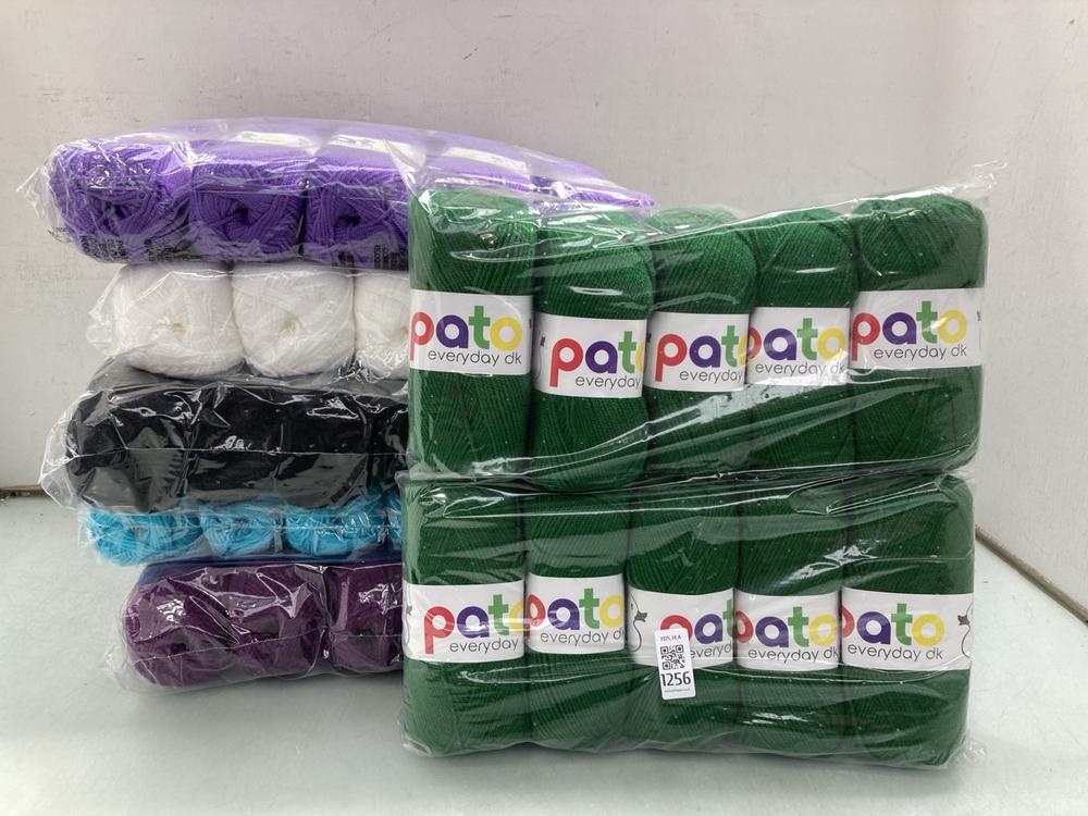 QTY OF PATO KNITTING YARN IN VARIOUS COLOURS TO IN